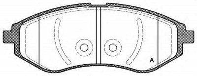 OPEN PARTS bpa098600 -  Комплект тормозных колодок, дисковый тормоз